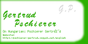 gertrud pschierer business card